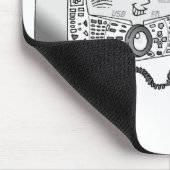 Oude Timer-radio Muismat (Hoek)