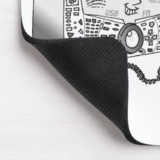 Oude Timer-radio Muismat (Hoek)