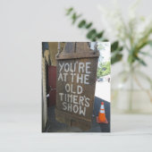 Oude timers briefkaart (Staand voorkant)