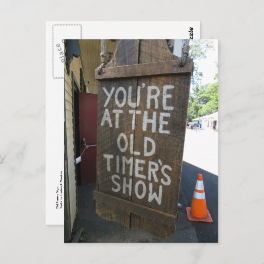 Oude timers briefkaart (Voorkant / Achterkant)