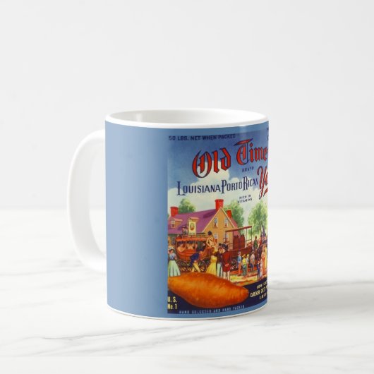 Oude Timers Yams Label Koffiemok (Voorkant links)