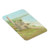 Oude tinmijn, kustpad, Cornwall fotomagneet Magneet (Rechterzijde)