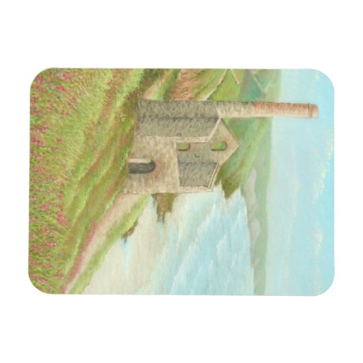 Oude tinmijn, kustpad, Cornwall fotomagneet Magneet (Horizontaal)