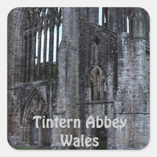 Oude Tintern Abdij Cisterciënzer klooster Wales Vierkante Sticker