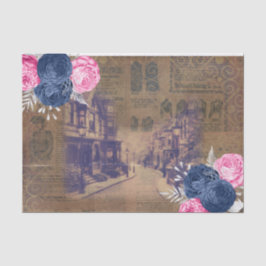 Oude tissue papier van Victoriaanse straat
