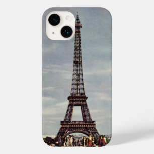 Oude toeristen bij de Eiffeltoren, vakantie in Par Case-Mate iPhone Case