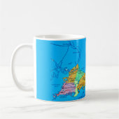 Oude toeristenkaart van Cape Cod Koffiemok (Links)