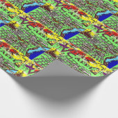 Oude toeristische  kaart van New Orleans Cadeaupapier (Hoek)