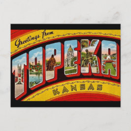 Oude Topeka Kansas Ansichtkaart Briefkaart