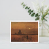 Oude toren in de Fields Van Gogh Fine Art Briefkaart (Staand voorkant)