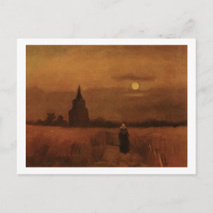 Oude toren in de Fields Van Gogh Fine Art Briefkaart