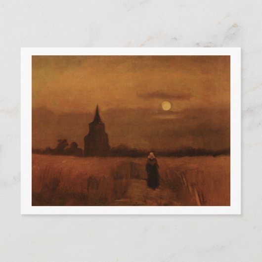 Oude toren in de Fields Van Gogh Fine Art Briefkaart (Voorkant)