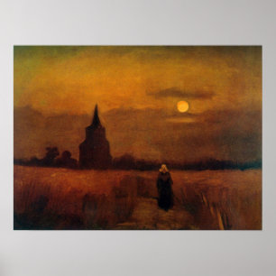 Oude Toren In De Velden door Vincent van Gogh Poster