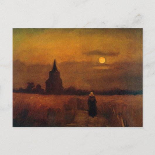 Oude toren in de velden van Vincent van Gogh Briefkaart (Voorkant)