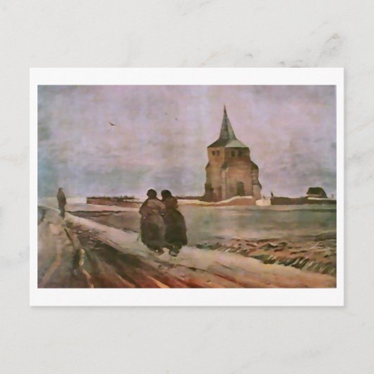 Oude toren van Nuenen, Van Gogh Fine Art Briefkaart (Voorkant)