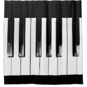 Oude Torn Piano Keys COOL! Douchegordijn (Voorkant)