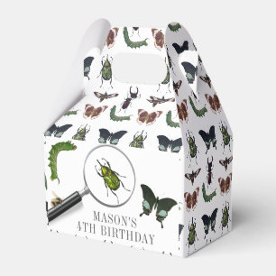 Oude Torren & Insecten Jongens Verjaardag Wit Bedankdoosjes