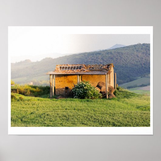 Oude Toscaanse Schuur Poster (Voorkant)