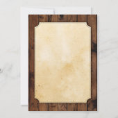 Oude tot perfecte dag Whisky Cigar Invite Kaart (Achterkant)