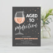 Oude tot perfecte Roos Wijn Verrassingsdag Kaart (Staand voorkant)