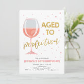 Oude tot perfecte Roos Wijn Verrassingsdag Kaart (Staand voorkant)