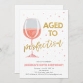 Oude tot perfecte Roos Wijn Verrassingsdag Kaart (Voorkant / Achterkant)