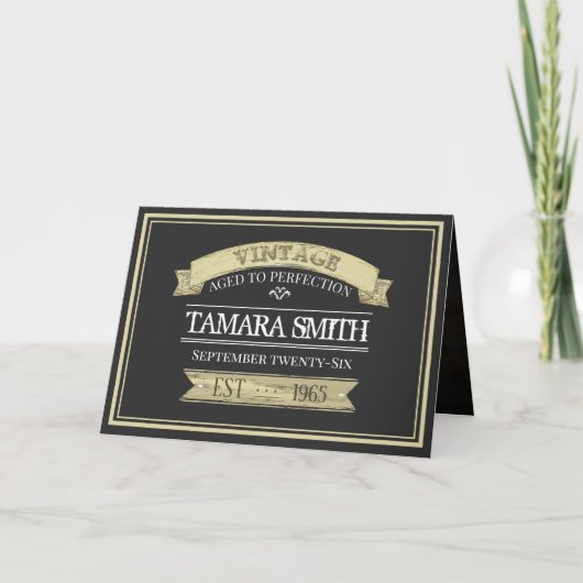 Oude tot perfecte verjaardag kaart (Voorkant)