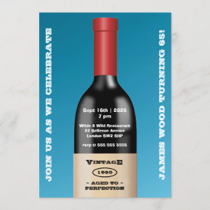 Oude tot perfecte  wijn   Geboortedag Kaart