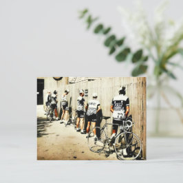 Oude Tour de France Wielrenners Plaspauze Jaren 70 Briefkaart