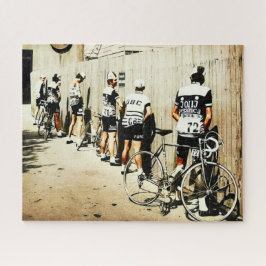 Oude Tour de France-wielrenners-plasstop jaren 70 Legpuzzel