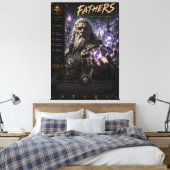 Oude Tovenaar Vader Canvas Afdruk (Insitu (Slaapkamer))