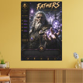 Oude Tovenaar Vader Canvas Afdruk (Insitu (Woonkamer))