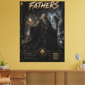 Oude Tovenaar Vader Canvas Afdruk (Insitu (Woonkamer))
