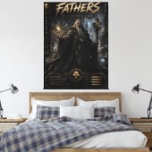 Oude Tovenaar Vader Canvas Afdruk (Insitu (Slaapkamer))