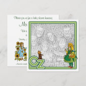 Oude Tovenaar van Oz Baby Shower Feest Uitnodiging (Voorkant / Achterkant)