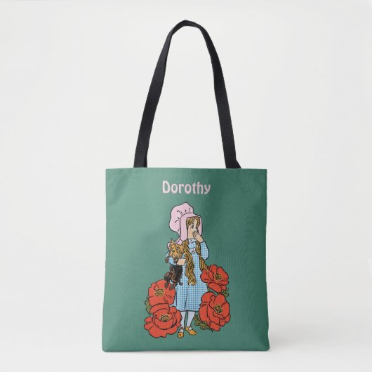 Oude 'Tovenaar van Oz', Dorothy, Rode Klaprozen Tote Bag (Voorkant)