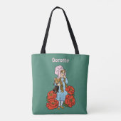 Oude 'Tovenaar van Oz', Dorothy, Rode Klaprozen Tote Bag (Achterkant)
