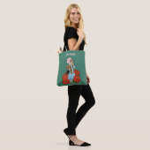 Oude 'Tovenaar van Oz', Dorothy, Rode Klaprozen Tote Bag (Op model)