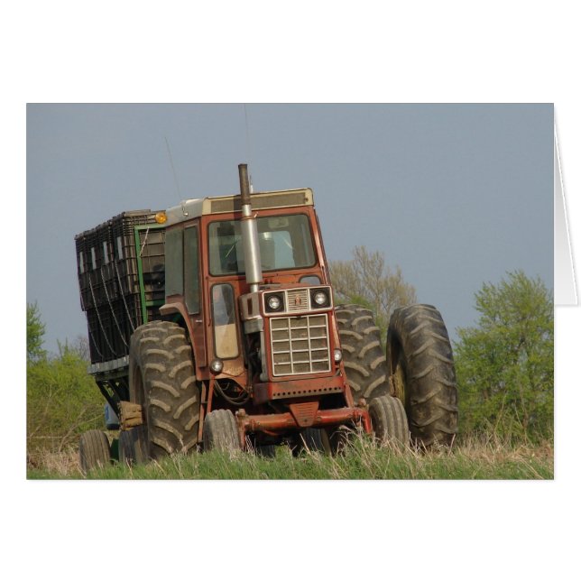 Oude tractor (Voorkant Horizontaal)