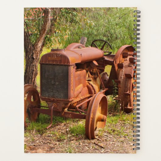 Oude tractor, Australië, jaarplanner 2024 Planner (Achterkant)