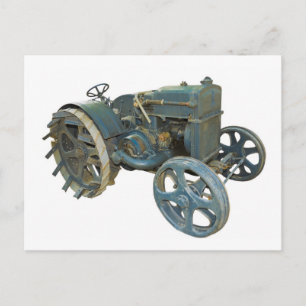 oude tractor briefkaart