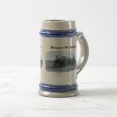 Oude tractor die opblaast - Mok van de stuurinric (Voorkant rechts)