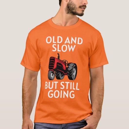Oude Tractor Doet Het Nog T-shirt (Voorkant)