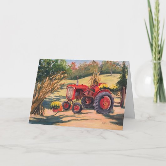 Oude tractor en nieuwe garantie kaart (Voorkant)