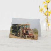 Oude tractor kaart (Gele Bloem)