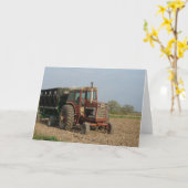 Oude tractor kaart (Gele Bloem)