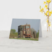Oude tractor kaart (Gele Bloem)