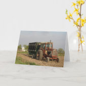 Oude tractor kaart (Gele Bloem)