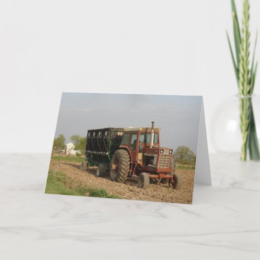 Oude tractor kaart (Voorkant)