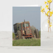 Oude tractor kaart (Gele Bloem)